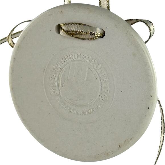 Longaberger Pottery Merry Christmas 1997 Basket Tie On Ornament - Picture 7 of 14